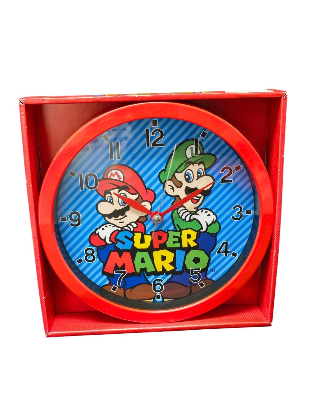Super Mario Bros. Mario & Luigi Side by Side 10" Quartz Analog Wall Clock Gamer